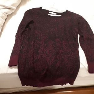 Purple leopard print sweater dress